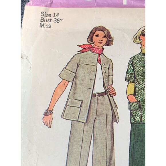 Simplicity Misses Coat and Pants Sewing Pattern sz 14 6529 - uncut - Picture 2 of 11